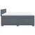 Vidaxl Box spring postelja z vzmetnico temno siva 180x200 cm žamet