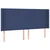 Vidaxl Box spring postelja z vzmetnico LED modra 200x200 cm blago