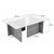 HANAH HOME Sto za dnevnu sobu Vetrino Anthracite