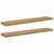 vidaXL Stenska polica 2 pcs Rjava 120 x 23,5 x 4 cm Konstruiran les