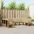 Set vanjskih sofa s jastukom 9 pcs Bijela i bež
