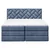 MID.YOU POSTELJA BOXSPRING 160 cm  x 200 cm , tekstil, leseni material temno modra