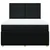 Vidaxl Box spring posteljni z vzmetnico črn 140x190 cm blago