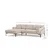 Atelier del Sofa Ugaona garnitura Leo 90x65x255cm Krem