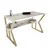 Hanah home Radni sto 120x72,8x60cm Belo-Zlatni