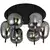 Plafonska lampa F4014-6C BK+SM