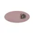 Oval table runner, 33 x 70 cm, Togo, Mauve - Tiseco
