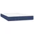 Vidaxl Box spring postelja z vzmetnico moder 120x200 cm blago