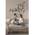 WallXpert metalni zidni ukras 5267, strukturna formula molekula oksitocina, 75 x 49 cm, crni