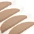 Prostirke za stepenice 15 kom 65x21x4 cm svijetlosmeđe poluokrugle velike