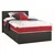 BOXSPRING KREVET 200/120/62 cm crna