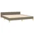 Vidaxl Posteljni okvir brez vzmetnice taupe 180x200 cm blago