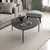 Hanah Home Klub sto Lenny 90x40x89cm Antracit