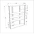 Hanah Home Polica 120x160x29,6cm Zeleno-Bela