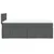 Vidaxl Box spring postelja z vzmetnico temno siva 100x200 cm blago