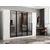 Hanah Home ormar sa reflektujućim staklom Nisa 20605, 270 cm, beli