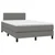 vidaXL Box spring postelja z vzmetnico temno siva 120x190 cm blago