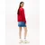 Tommy Jeans Majica ESSENTIAL rdeča/bela