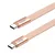 TB Kabel USB-C v USB-C 1m, ploščati, breskev