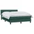 Vidaxl Box spring postelja z vzmetnico temno zelena 160x220 cm žamet