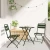 Sklopiva stolica za vrt 2 pcs Zelena 42 x 52 x 82cm