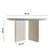 Hanah Home Klub sto Leo 42, 80x42x80 cm, Beli