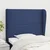 Vidaxl Vzglavje z ušesi modro 103x23x118/128 cm blago