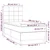 Vidaxl Box spring postelja z vzmetnico temno siva 90x200 cm blago