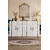 Hanah Home komoda Ilay 120, 120 cm, bela / srebrna
