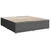 Vidaxl Box spring postelja z vzmetnico temno siva 180x200 cm blago