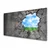 tulup.si Slika na steklu Hole razpokan wall 100x50 cm 2 obešalnika