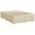 vidaXL vidaXL Box spring postelja z vzmetnico krem 140x200 cm blago, (21307499)