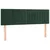 Vidaxl Box spring postelja z vzmetnico temno zelen 140x190 cm žamet