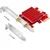 CUDY Adapter mrežna karta WE3000S AX5400 Tri-Band crveni