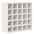 Stalak za vino 2 pcs Bijelo 56 x 25 x 56 cm Čvrsto borovo drvo