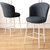 Hanah Home Set barskih stolica Alte, 6 komada, Antracit-beli