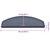 Prostirke za stepenice 30 kom 65x24x4 cm tamno sive i plave poluokrugle velike