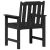 Vrtna stolica 6 pcs Crna 65.5 x 59 x 88 cm Polietilen