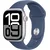 Apple Watch Series 10 [GPS 46mm case] Smartwatch with Silver Aluminium Case with Denim Sport Band - M/L. Fitness Tracker, ECG App, Always-On Retina Display, Water Resistant