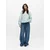 OBJECT Bluza OBJMya pastelno modra/bela