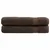 shumee Premium brisače 2 kosa rjava 100x200 cm 600 g/m2 100 % bombaž