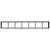 Sadilica crna 280x40x40 cm od hladno valjanog čelika