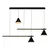 Wallity Luster L1238, 120 cmx18 cmx120 cm, 2x15W, LED & 3xE14