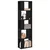 Police za knjige Crni hrast 45 x 23,5 x 162,5 cm