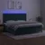 Vidaxl Box spring postelja z vzmetnico LED tem. zelena 200x200cm žamet
