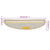Prostirke za stepenice 10 kom 56x17x3 cm krem poluokrugle