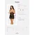 Spavaćica & tanga Pearlove crne boje - L/XL