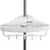 Teleskopski regal za prho DELMO, 92–306cm, bel Deuba