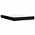 Vidaxl Box spring postelja z vzmetnico črna 160x200 cm blago