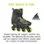 Rollerblade LIGHTNING, moški rolerji, črna 07372600